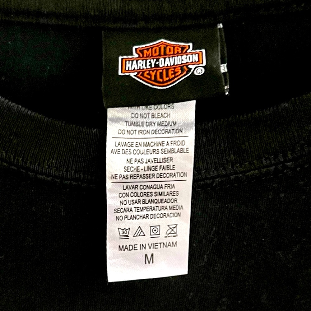 HARLEY DAVIDSON Original Women Medium Long Sleeves, Pit to Pit 18” - Picture 2 of 5